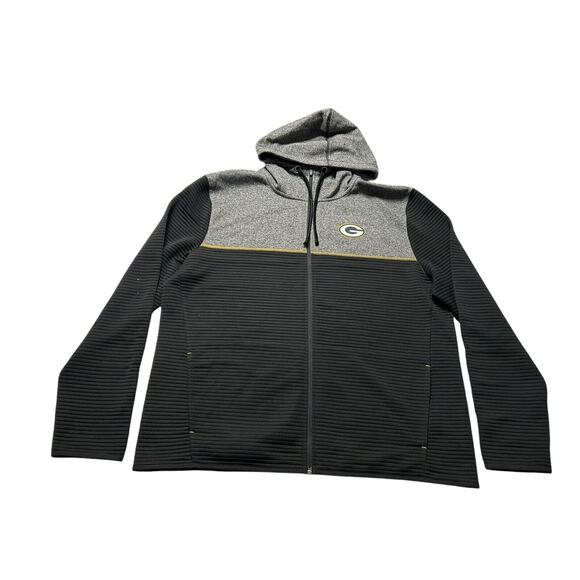 NFL Green Bay Packers NFL Team Apparel TX3 Warm Full Zip Sweatshirt Adult XLarge - Picture 1 of 5
